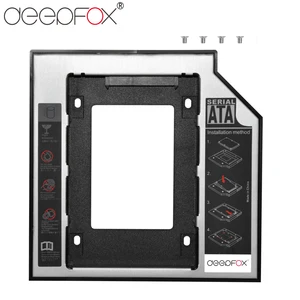 Универсальный пластиковый корпус DeepFox Optibay для второго жесткого диска, Caddy 9,5 мм, SATA3.0, 2,5 дюйма, корпус для SSD, CD, DVD, HDD CD-ROM ODD
