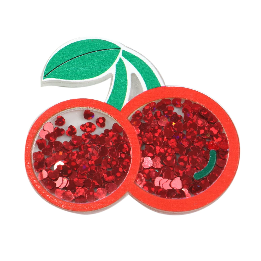 Аксессуары David фруктовые шейкеры прозрачный акрил с блестками Сделай Сам заколка