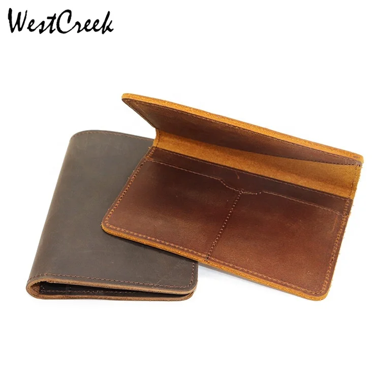 

WESTCREEK бренд минимализм Crazy Horse из натуральной кожи с отделением для паспорта, держатель для карт, с отделением для паспорта