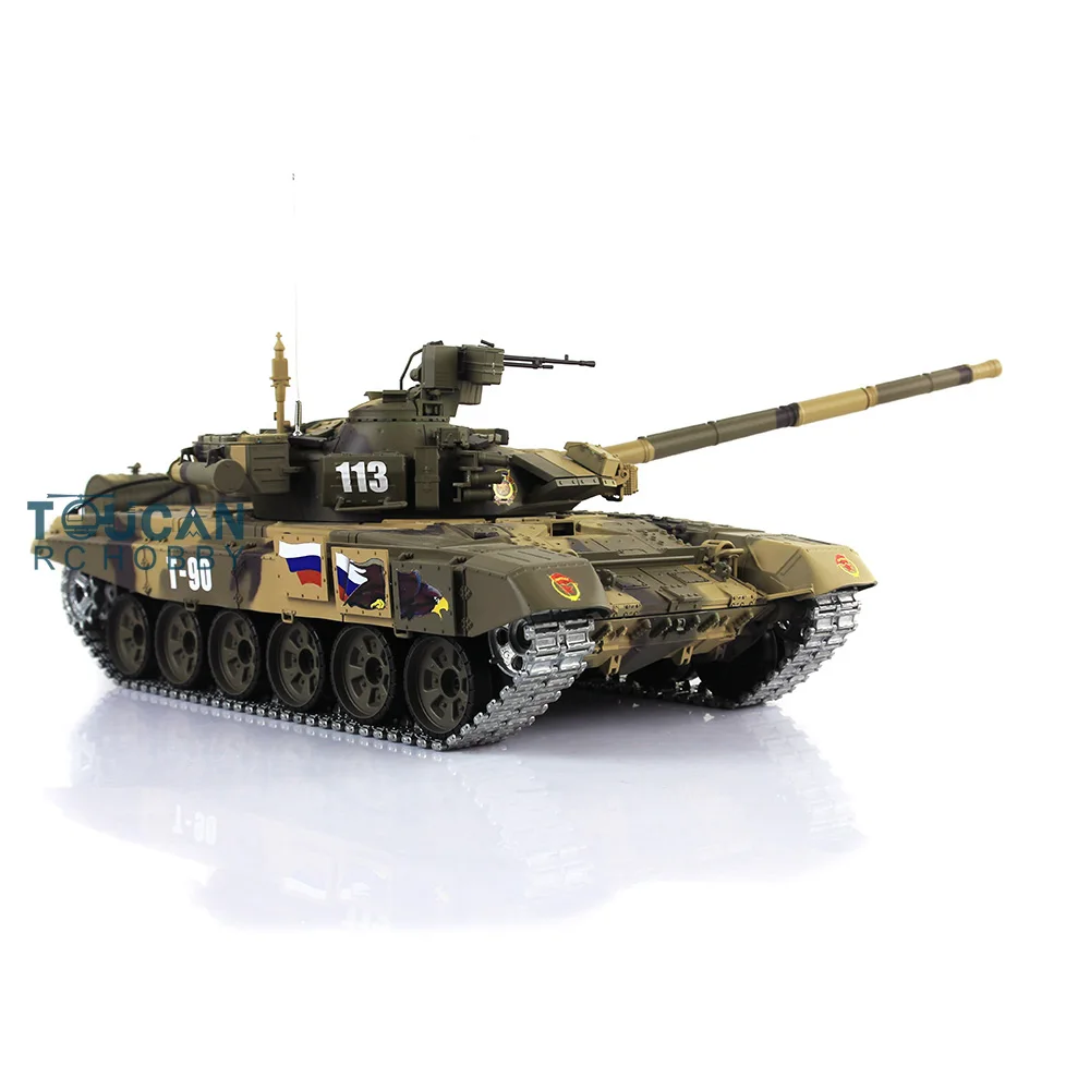 Heng Long RC Tank 1/16 7 0 настроить FPV Россия T90 3938 360 ° револьверный металлический трек |