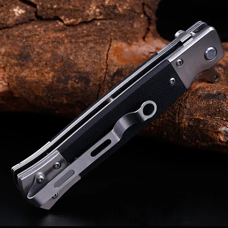 ToughKeng Tactical Multi-function Folding Blade Knife G10 Handle Fishing EDC Tool Knives with Back Clip | Инструменты