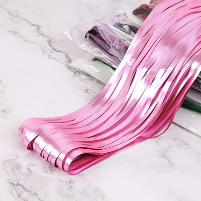matte pink 2 м 3 м блестящая металлическая фольга занавеска дверь дождь свадебное украшение день рождения украшения дети фото реквизит занавеска С Блестками - Цвет: matte pink