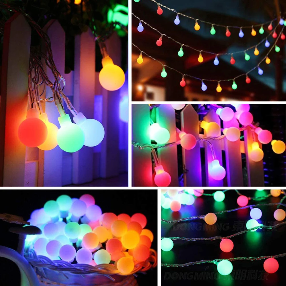 

Multi Color 20/40/80 led Ball LED Color Changing With Linkable LED Ball String Lights Ambiance Lighting For Halloween