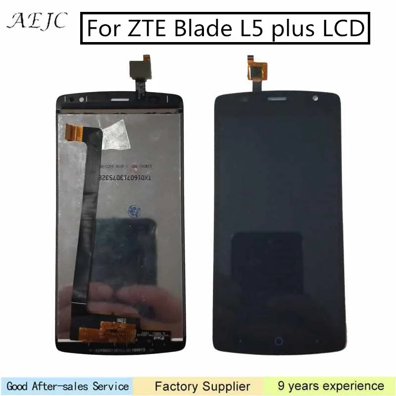 100% Проверено для ZTE Blade L5 плюс сборка дисплея с сенсорным экраном и сборкой мобильного телефона в качестве замены с бесплатными инструментами.