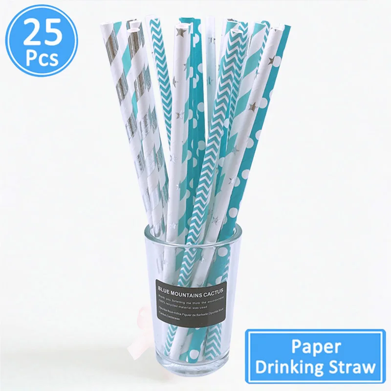 Соломинки из розового золота 25 шт. украшения для первого дня рождения взрослых