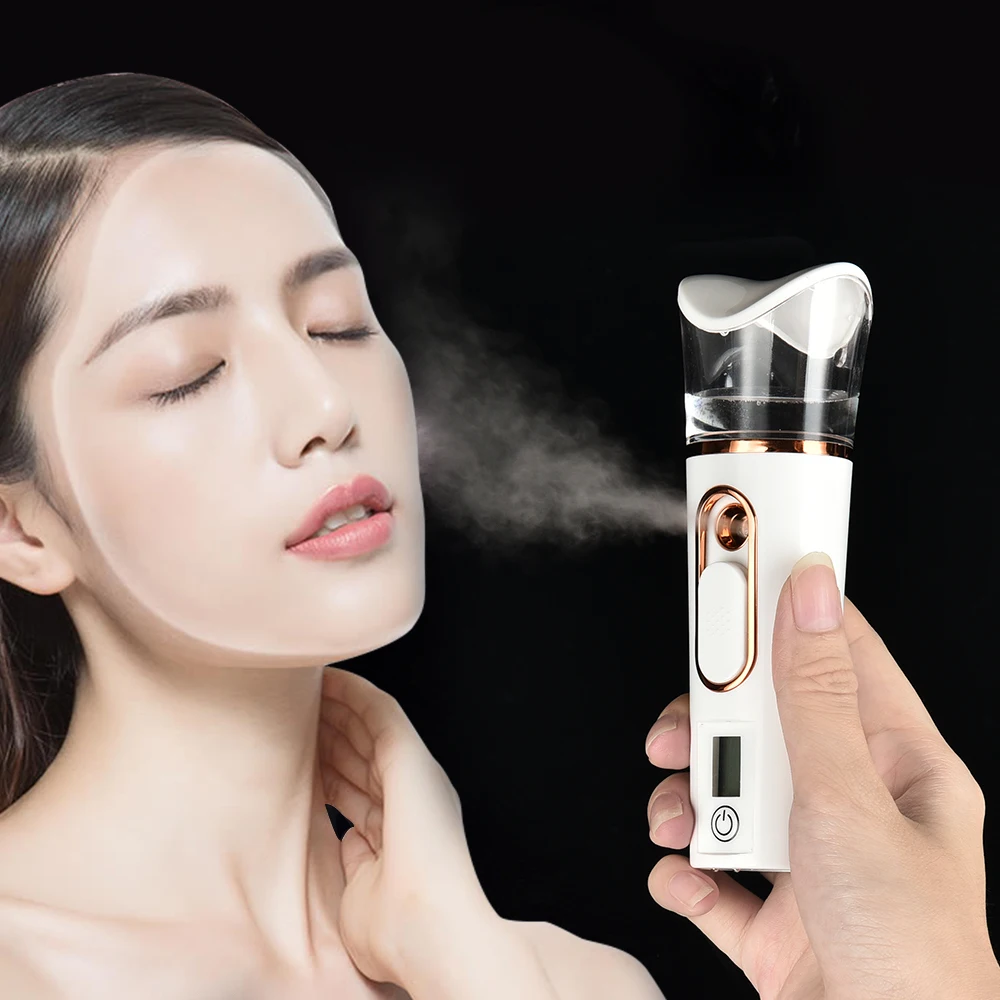 

Face Spray Steamer Bottle Nano Mister Measuring Skin Moisture Hydrating Instrument Cold Facial Beauty Hydrating Skin Care Tools