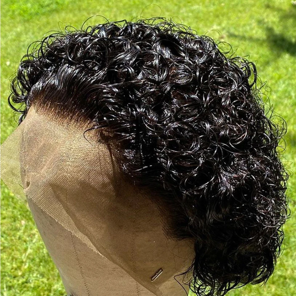 13х4 парики из человеческих волос на фронте шнурка для женщин парик Pixie Cut