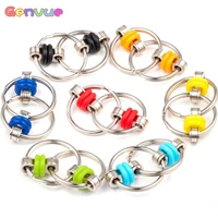2021 fidget toy metal relief chain adhd spinner key ring puzzle sensory toys decompression for autism antistress toys set relax