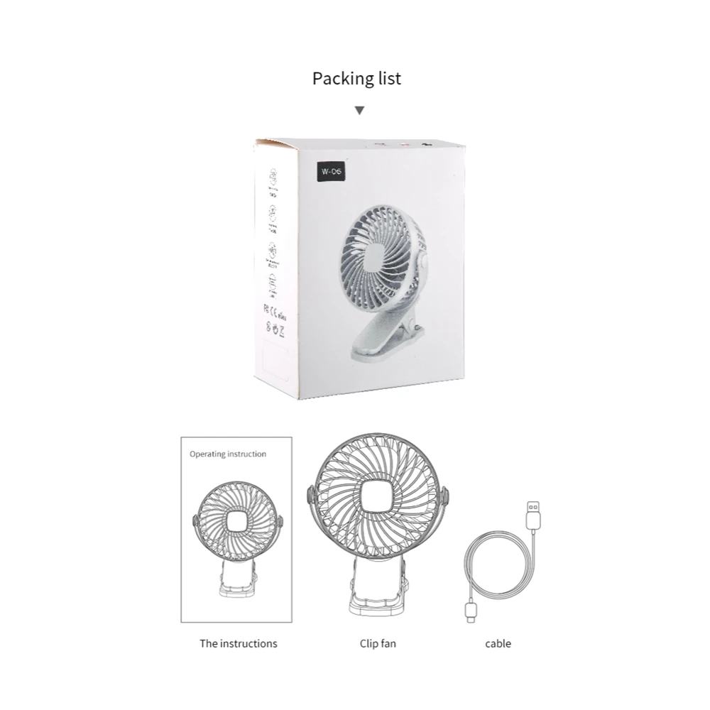 

New 360 USB Clip Fan Cooling Mini Fan Portable 3 Speed Super Mute Cooler For Office Desktop Cool Fans Car Home Travel Gadgets