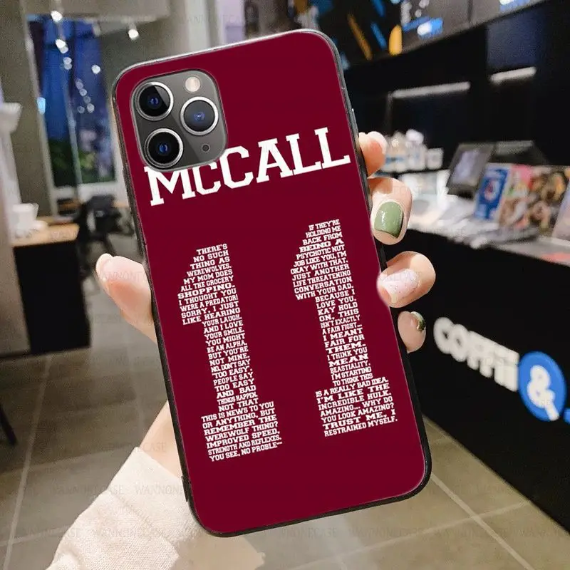 Аксессуары для телефона чехол iphone 11Pro 5s 6s 7 8plus x xs xr xsmax coque Teen Wolf Stilinski 24 McCALL 11 LAHEY 14