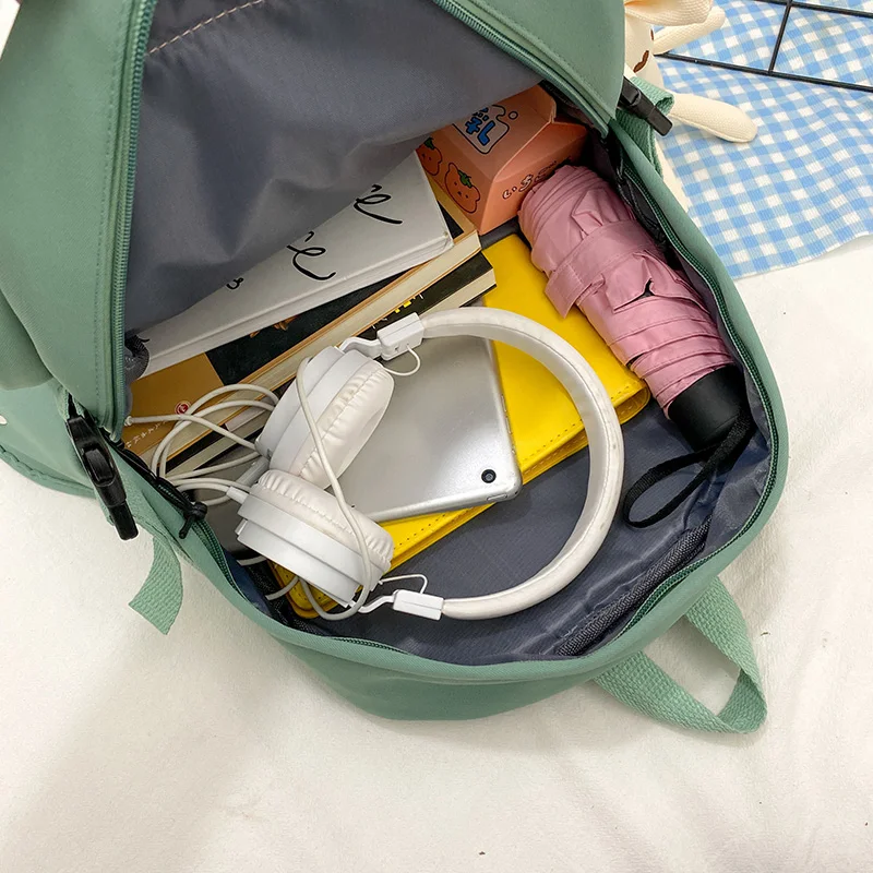 

Fashion Women Backapck for Girls High Quality Nylon School Bags Korean Style Bookbag Cute Female Bagpack Casual Ladies Backpacks