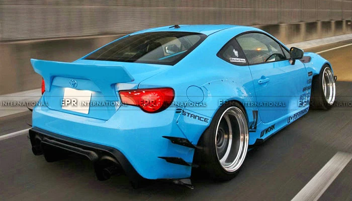 FRP диффузор для BRZ FT86 GT86 FRS Rocket Bunny Ver 2 стекловолокна заднего рассеивателя комплект для настройки отделка для FT86 BR-Z GT86 Racing