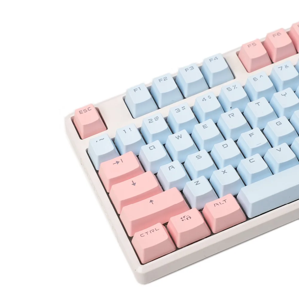 YMDK Double Shot 104, набор ключей в виде брелока из OEM профиля, подходит для механической клавиатуры Cherry MX Switches
