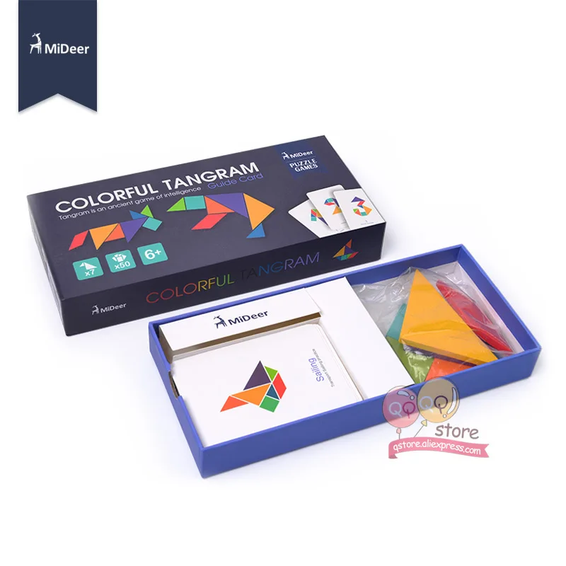 MiDeer Tangram деревянная головоломка Обучающие Развивающие игрушки для детей дошкольного возраста детские игрушки игры интеллектуальные головоломки