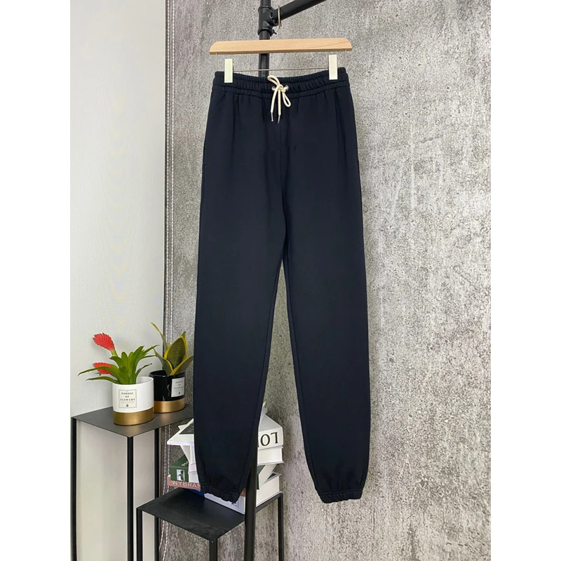 Comfortable Cotton Harem 10.22 Women Loose Casual Sport Letter Print Pants 2021 Autumn Winter New