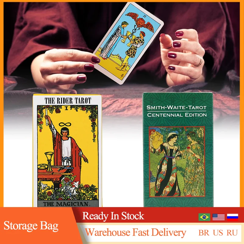 78Pcs/1 Set Full English Radiant Rider Wait Tarot Cards Factory Made Smith Deck Board Game Hot Sale | Спорт и развлечения