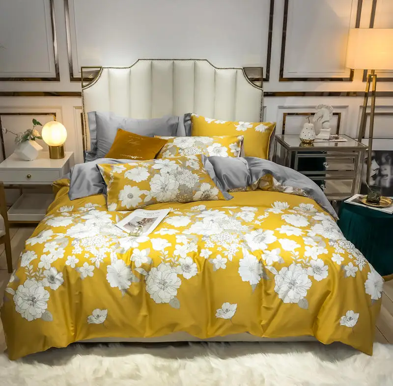 Новинка Комплект постельного белья из 4 предметов Королевский размер лист собака