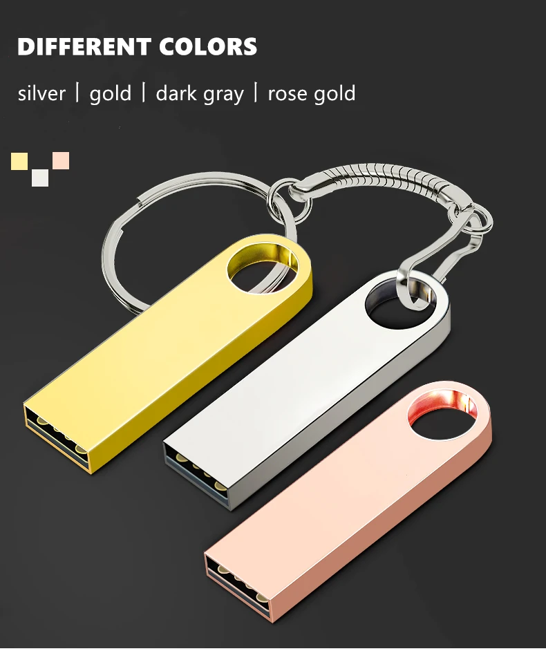 Высококачественный USB флеш-накопитель, металлический флеш-накопитель, 128 ГБ, 64 ГБ, 32 ГБ, 16 ГБ, 8 ГБ, мини-накопитель, флеш-диск USB 2,0, USB карта памяти