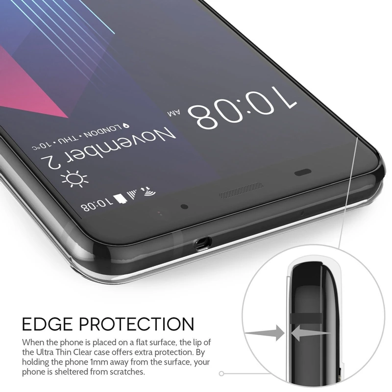 Прозрачный ТПУ чехол UPaitou для HTC U11 Plus прозрачный мягкий Sinicon чехлы телефонов 6 0&quot |