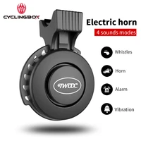 bicycle bell charging speaker usb recharged horn 4 modes cycling mini electric bike accessories for scooter mtb alarm ring bell