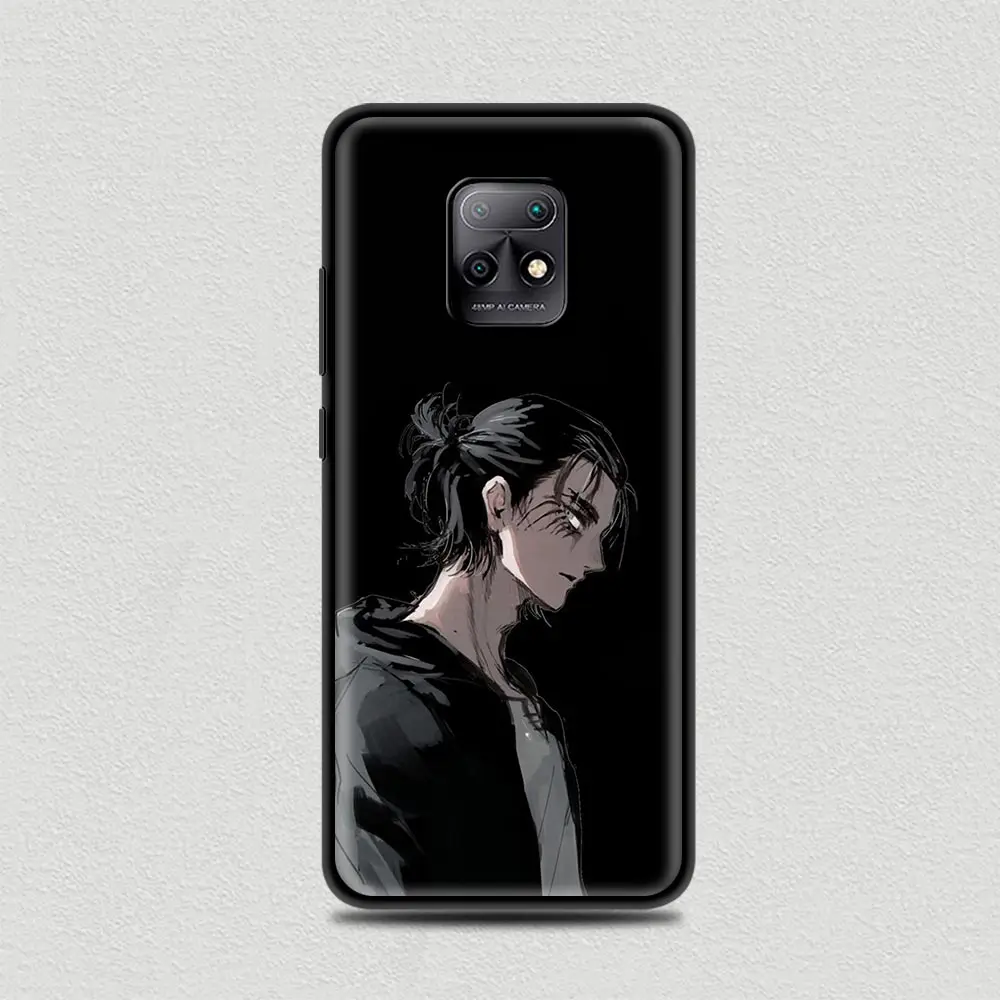 

Eren Jaeger Silicone TPU Case For Redmi Note 9 9S 8 8T 7 Pro 7 7A 8 8A 9A 9C 9T Luxury Coque Note 10 Pro MAX Cover