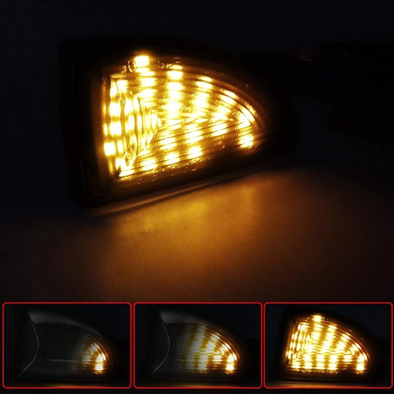 2 шт. Динамический указатель поворота светильник светодиодные боковые
