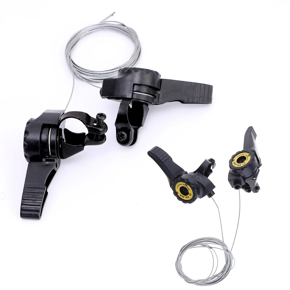 

1 Pair 15/18/21 Speed MTB Bike Thumb Shifter Top Mount Shifters with Inner Cable Mountain Road Bikes Thumb Gear Shifter Lever