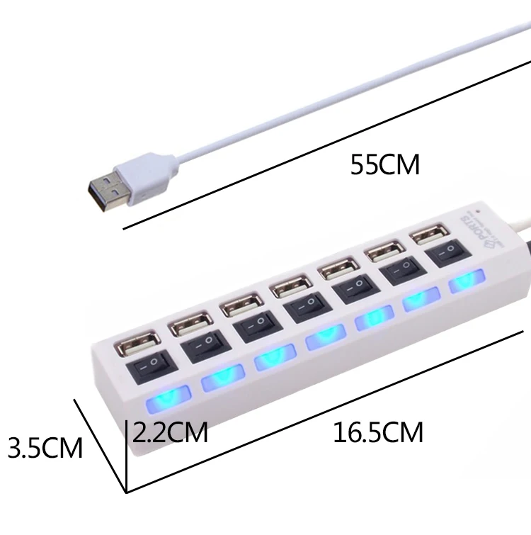 Высокоскоростной Micro Mini 4 порта 2,0 usb-хаб сплиттер адаптер для ноутбука ПК ноутбук приемник периферийные устройства для компьютера аксессуары