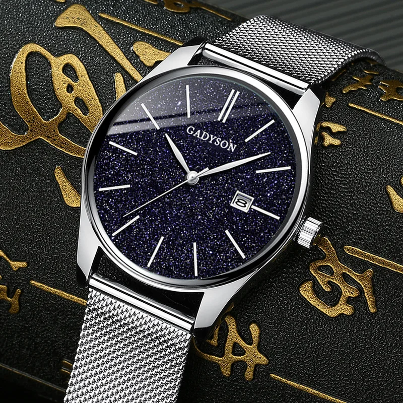 Модные Роскошные мужские часы с календарем в деловом стиле наручные | Наручные