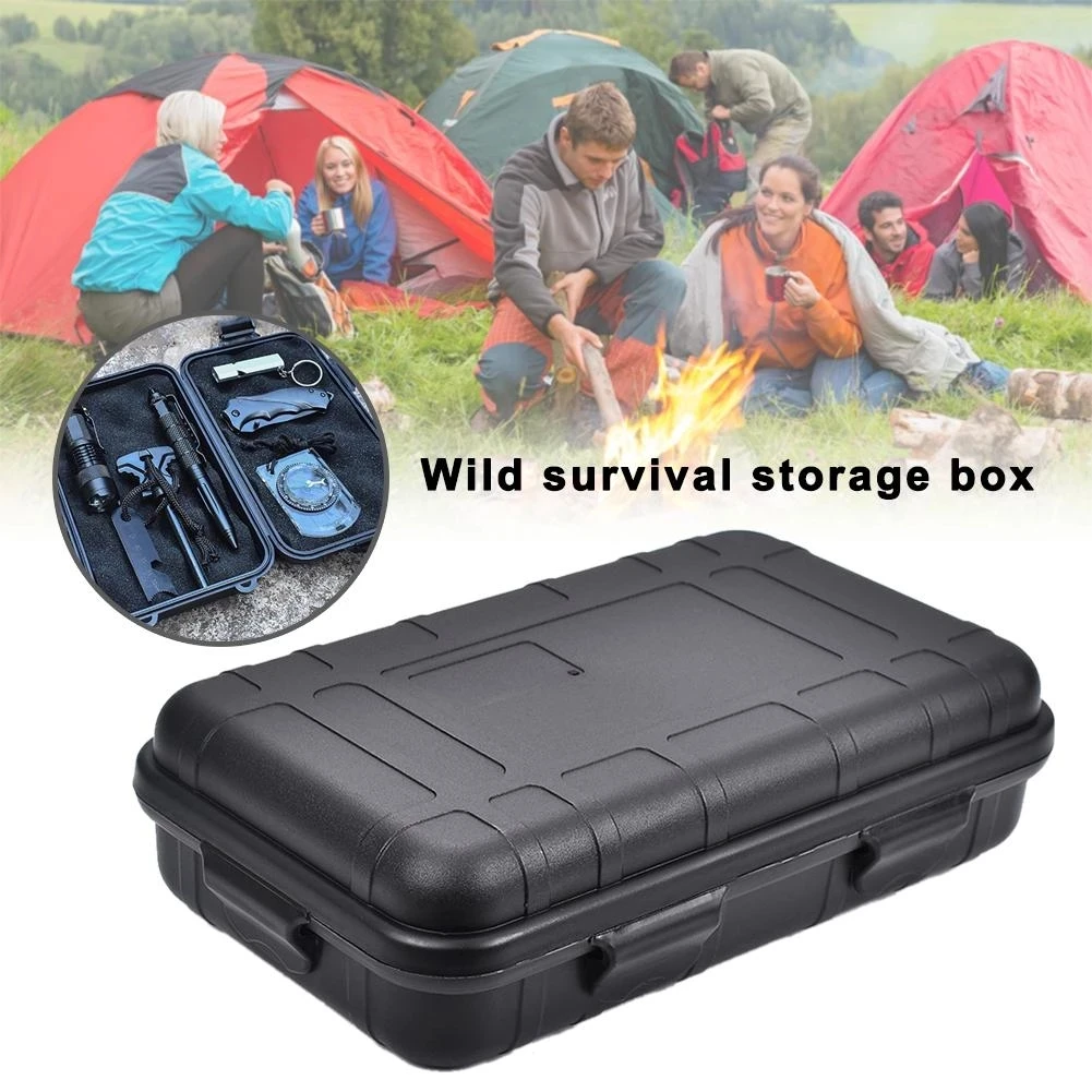 

EDC Outdoor Survival Storage Box Oversized Camping Travel Tools Shockproof Waterproof Box Field Survival Storage Case Container
