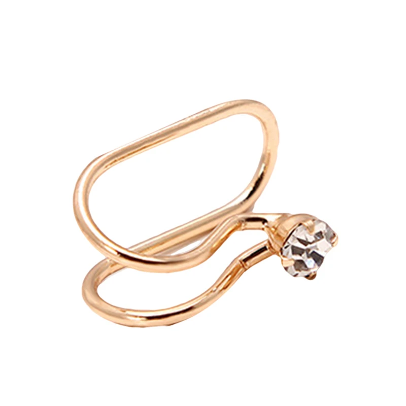 gold style 5 1 шт. винтажные античные серьги-каффы в стиле панк с маленькими цветами, полые амулет зажим, серьги без пирсинга, массивные украшения - Окраска металла: gold style 5