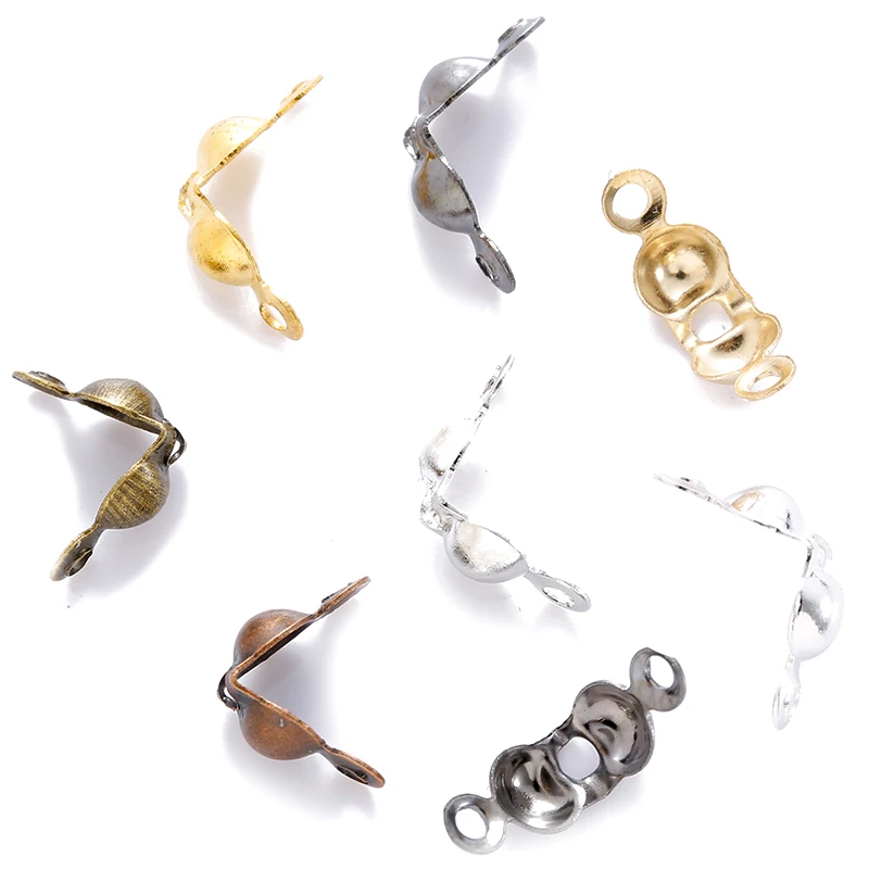 200 шт. Соединительная застежка фитинг для шариковой цепи обжимные Концевики