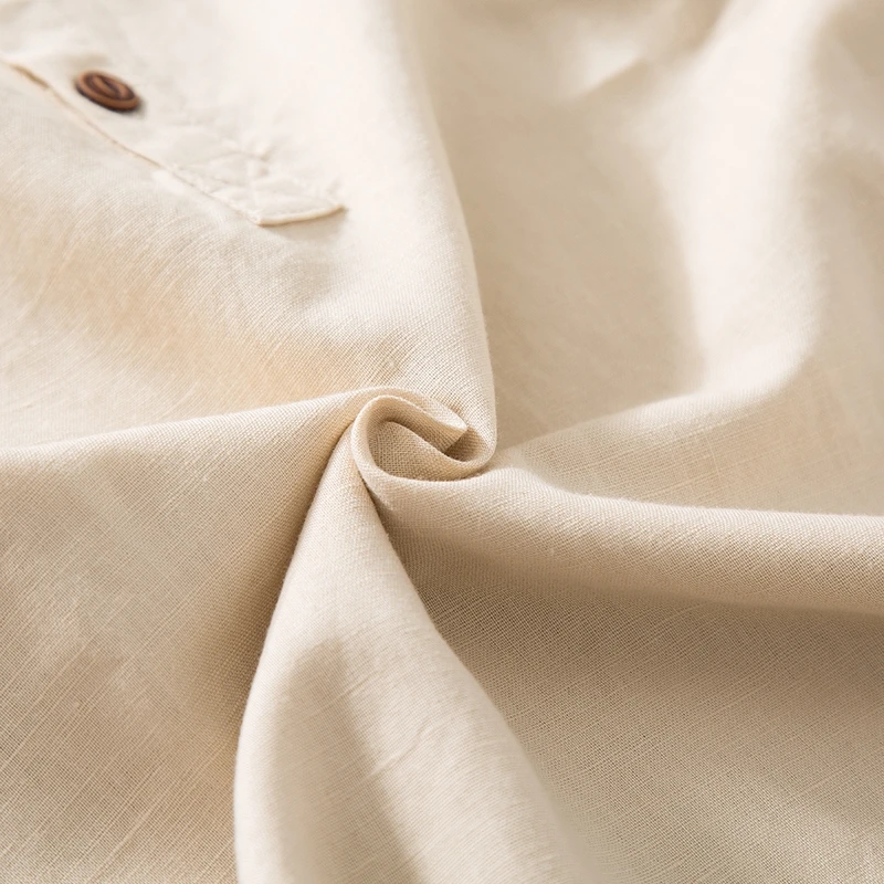 

Linen 4-color Men's T-shirt 2020 Summer New Fashion Casual Solid Color Buckle Chinese Style Short Sleeve Shirt Tee Brand Clothes