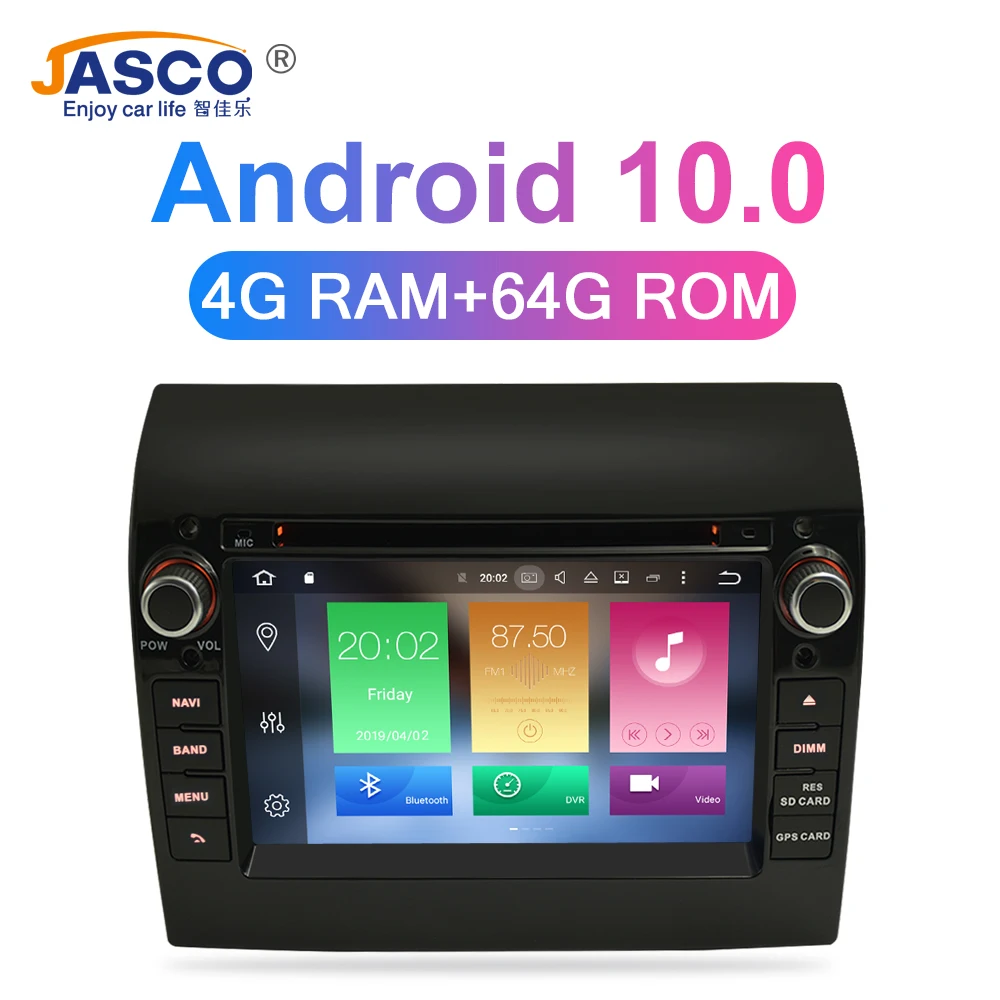 4G RAM Android 10 0 Автомобильный DVD стерео для Fiat Ducato Jumper Boxer Navigation Mutimedia Video Audio головное