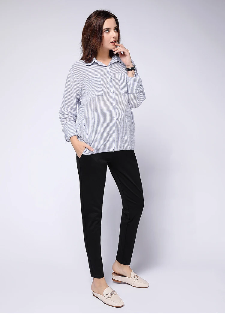 Женские брюки для беременных с эластичной резинкой на талии; черные брюки для беременных; Леггинсы для беременных; эластичная одежда; офисные брюки