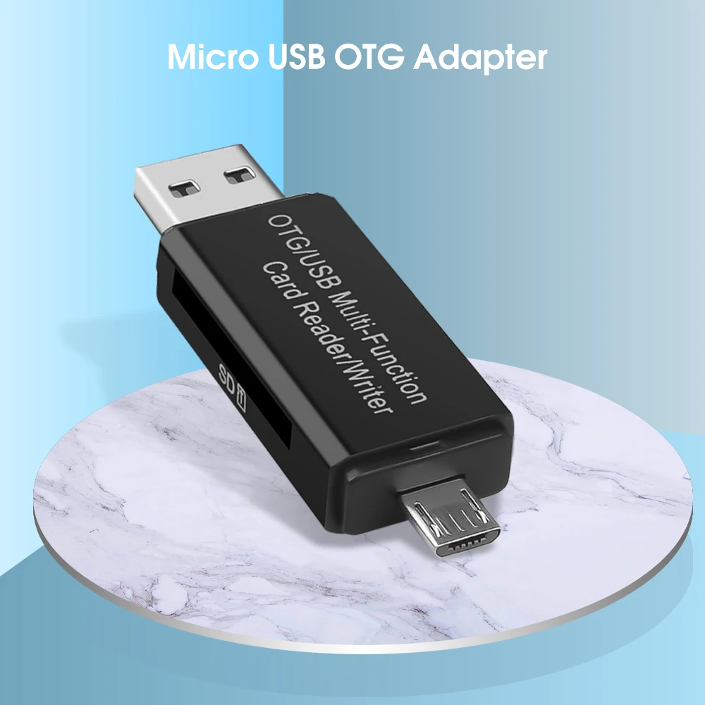Micro USB OTG кард-ридер адаптер Универсальный TF/SD телефонный удлинитель-переходник