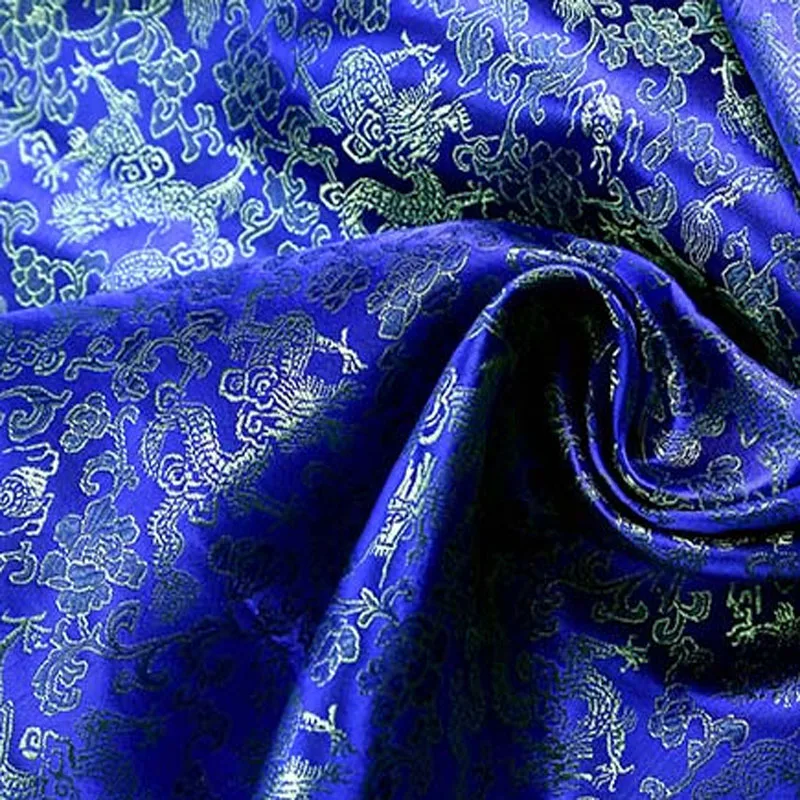 50x88cm 21 Colors Royal Dragon Thin Jacquard Brocade Fabric Animal Apparel Costume patchwork fabric Upholstery Furnishi - купить по