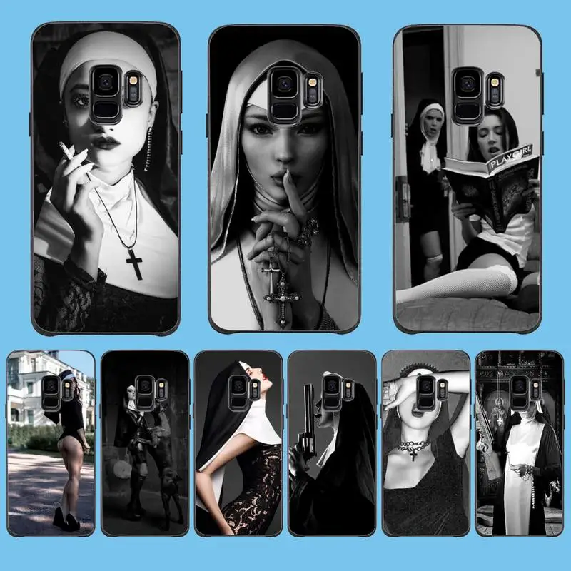 

Funny Sister Nun Sexy Girl Phone Case For Samsung Galaxy J200 J2 Prime J2 Pro J6 2018 J250 J4 Plus J415 J5 Prime J7
