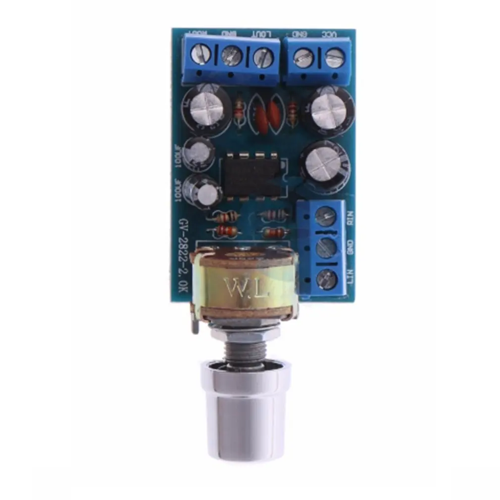 Small Size DC 1.8-12V TDA2822M 2.0 Channel Stereo Mini AUX Audio Amplifier Board Module AMP Parts | Электроника