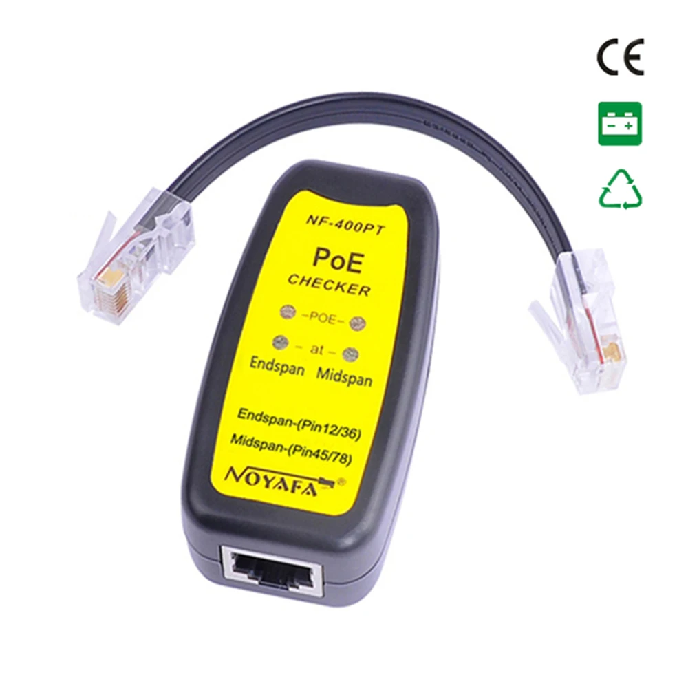 

NOYAFA New Arrival NF-400PT PoE Tester can Quickly and Easily test Ethernet network for PoE existence