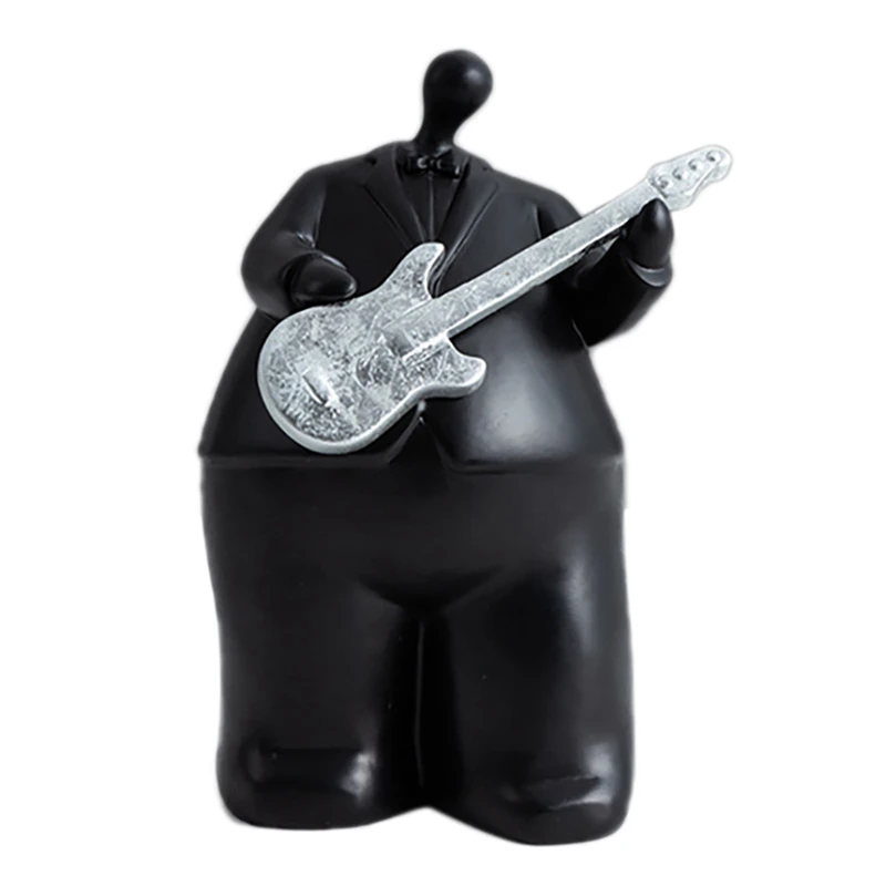 

AF88 -Nordic Abstract Characters Black Creative Home Furnishings Living Room Office Decoration Musician Statue Sculpture