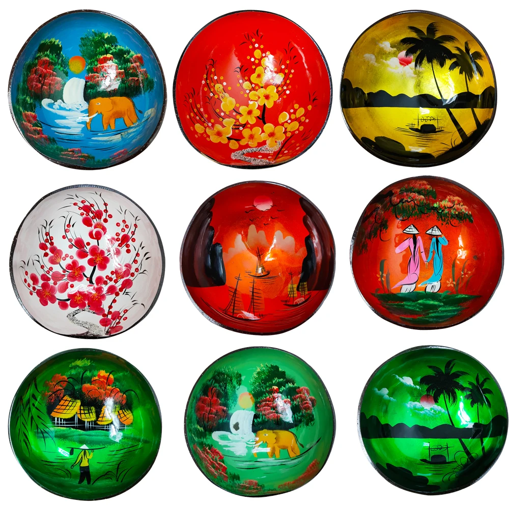 100% чашка в виде кокоса из дерева ручной работы|Чаши| |