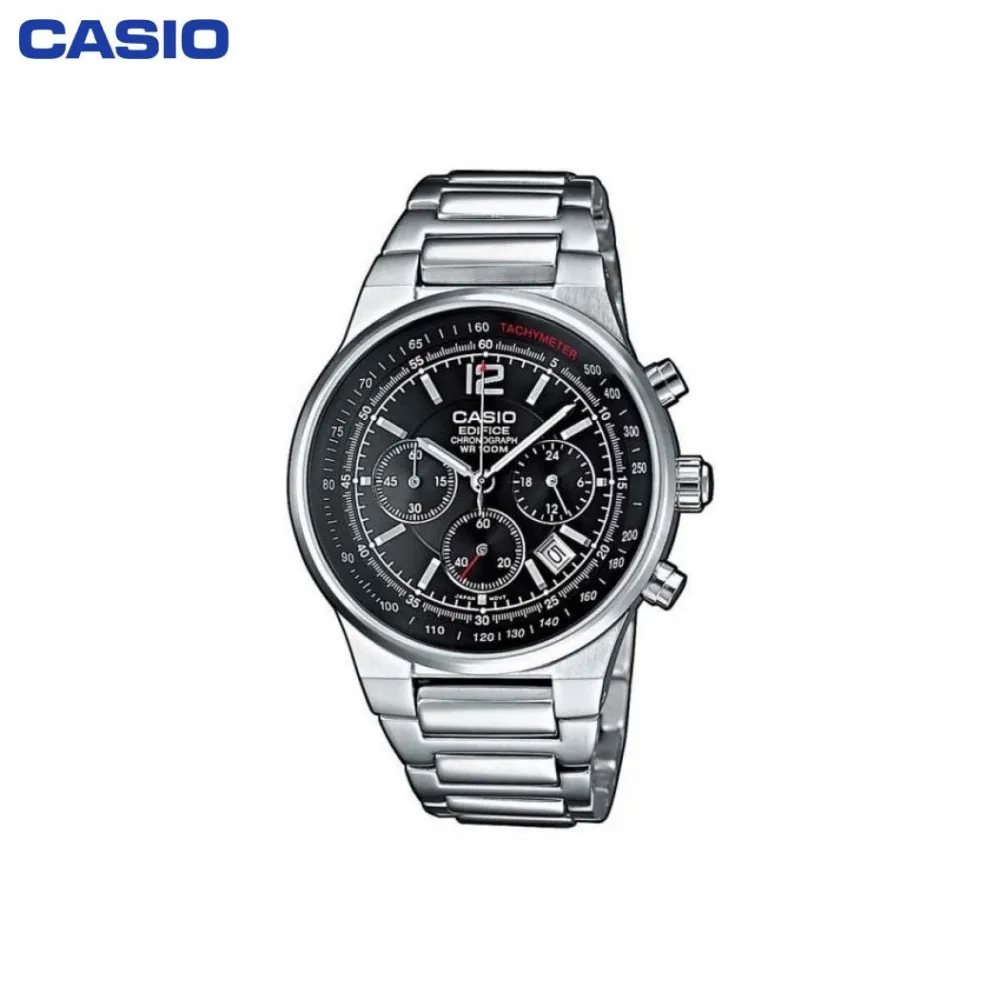 Наручные часы Casio EF 500D 1A мужские с кварцевым хронографом на браслете|Мужские