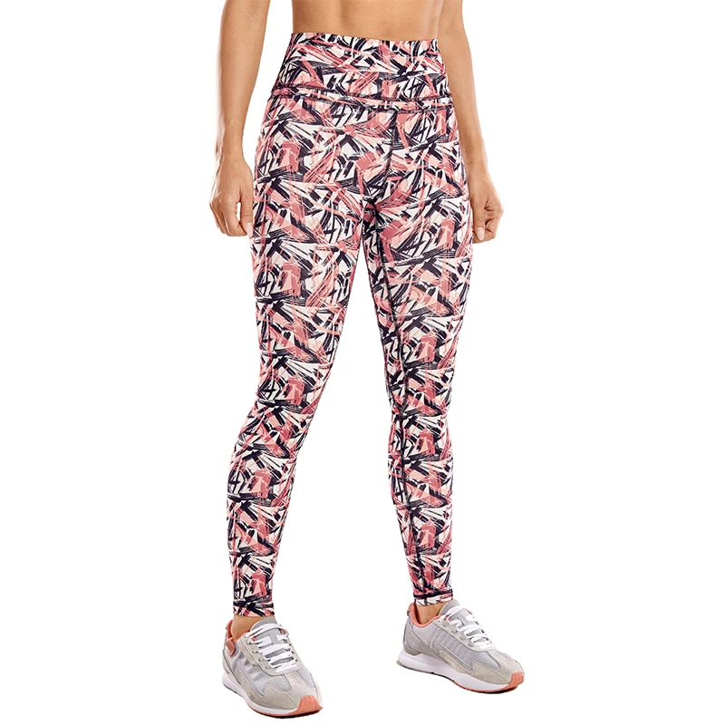 Leafy Multi08 CRZ колготки для йоги спортивная одежда для женщин штаны для йоги спортивная одежда леггинсы для фитнеса женские леггинсы с высокой талией - Цвет: Leafy Multi08