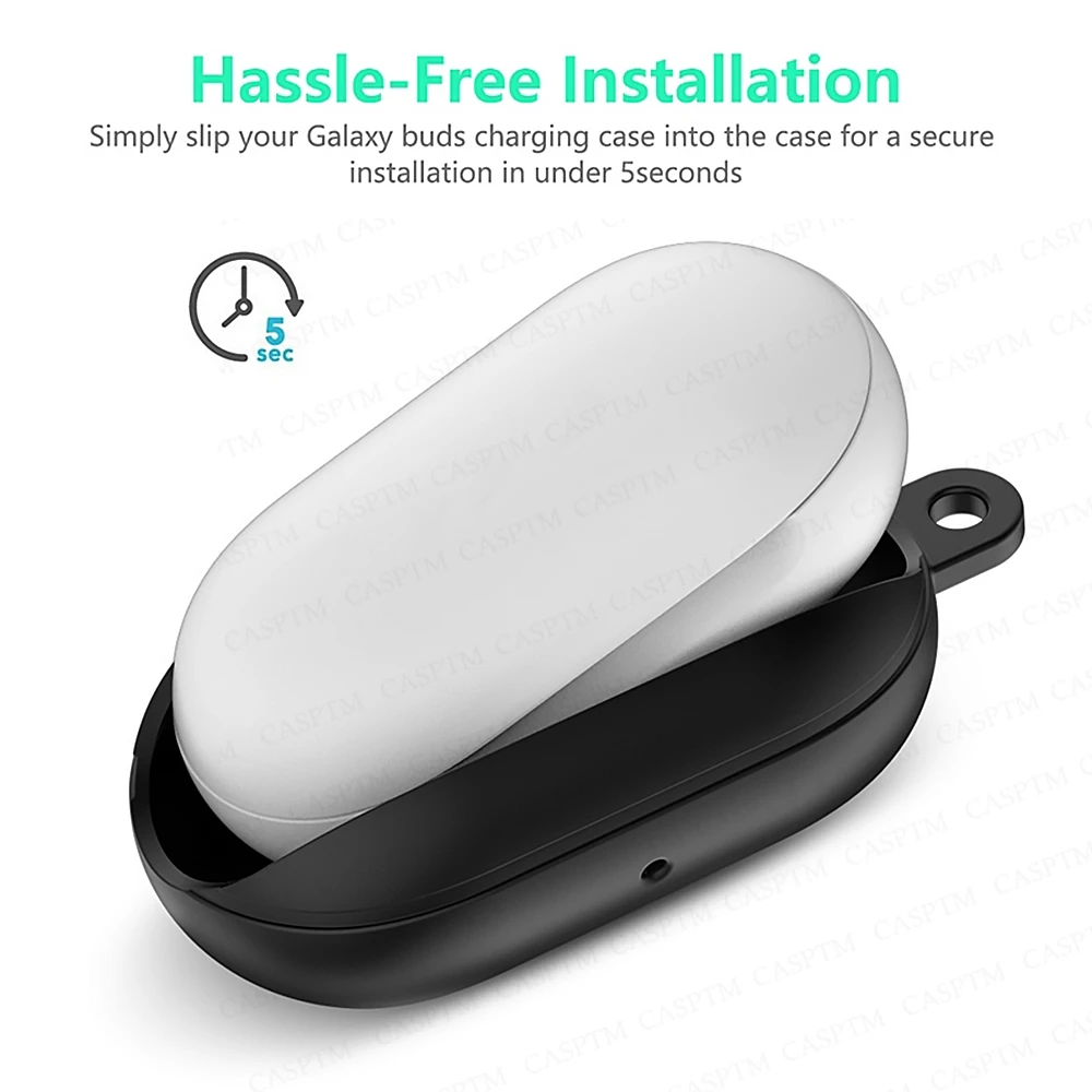 

Soft Silicone Case For Samsung Galaxy Buds Case Protective Earphone Case Headset Accessories For Galaxy Buds With Anti-lost Hook