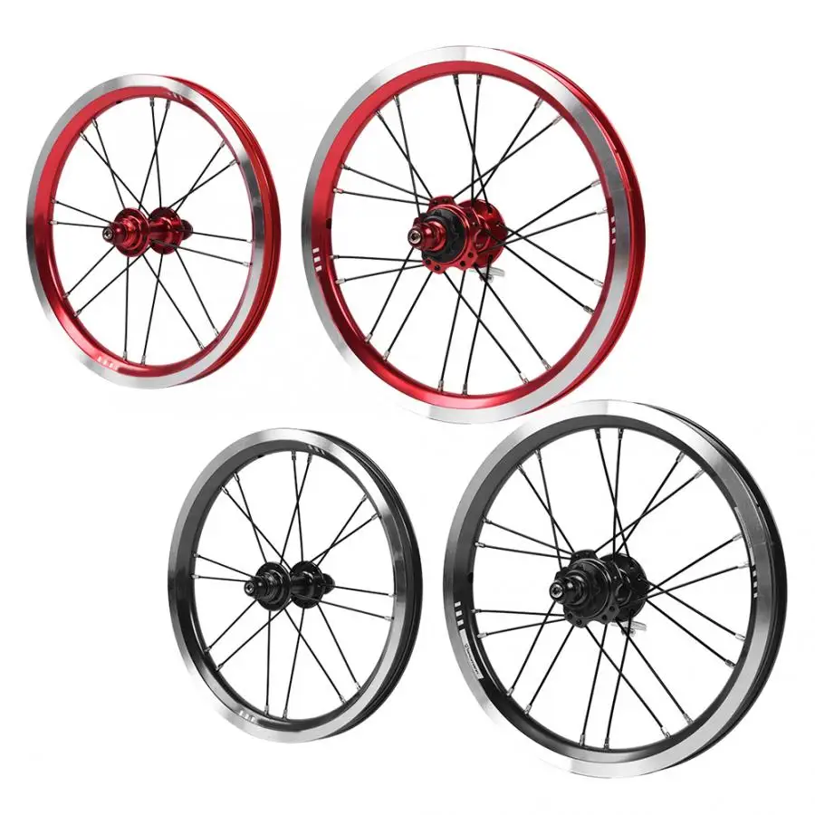 Складное велосипедное колесо сплав 9T 14 дюймов переднее и заднее V тормоз комплект