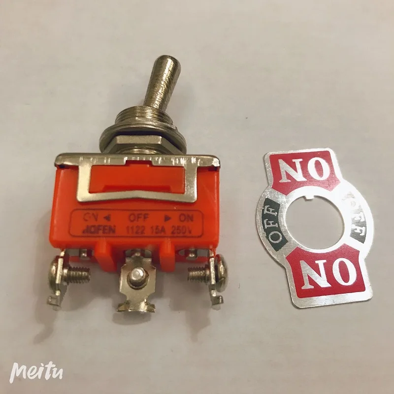 1 шт. E-TEN1021 AC 250V 15A 2 Pin DPDT SPST SPDT на включение/выключение 3-позиционный Мини тумблер