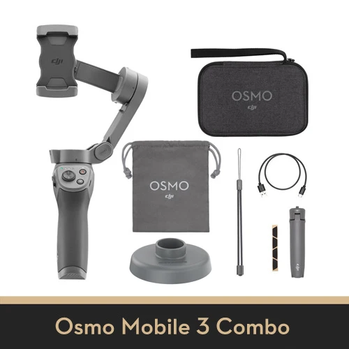 DJI Osmo Mobile 3 Combo 3-осевой Ручной Стабилизатор складной портативный шарнирный держатель стабилизатор для смартфона управление жестами - Цвет: Combo with Base