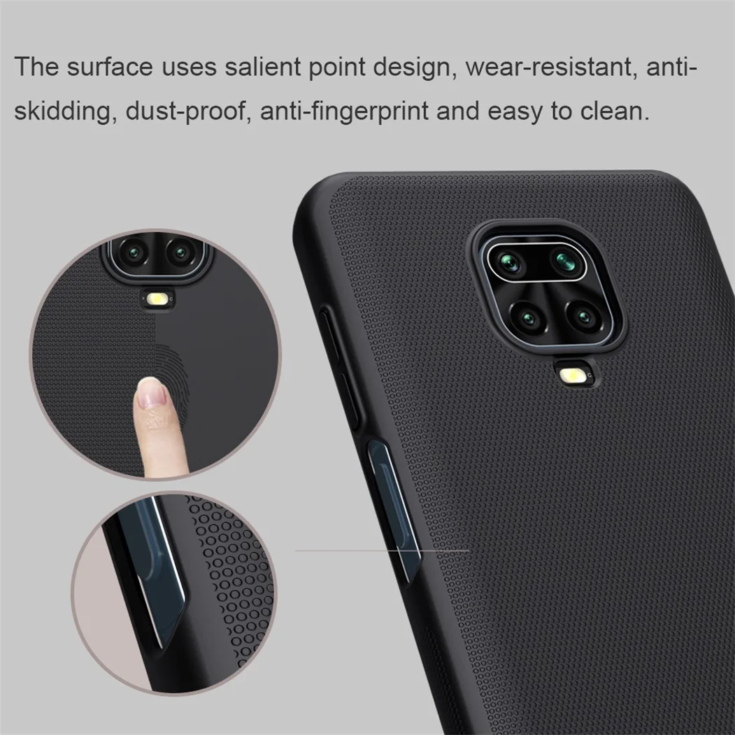 for xiaomi redmi note 9 9s cover note 9 pro max case nillkin frosted shield hard pc phone back cover for redmi note9 pro note 9t free global shipping