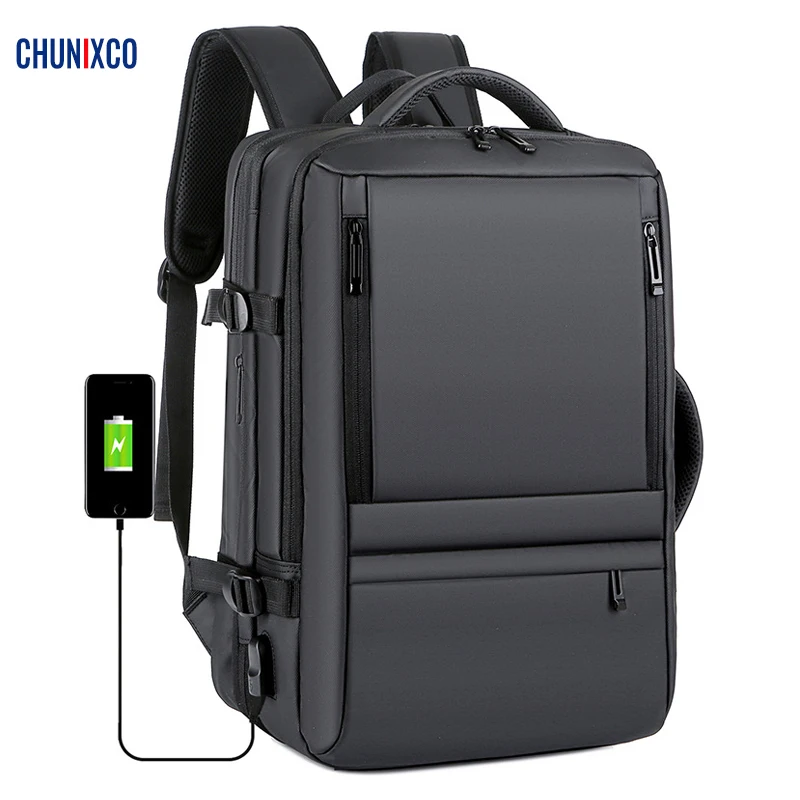 Рюкзак CHUNIXCO мужской расширяемый дорожный ранец для ноутбука 17 дюймов